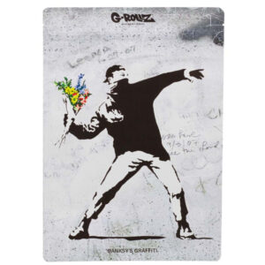 Bolsa Antiolor Banksy Flower Thrower 20x30 cm. Pack 25 ud.