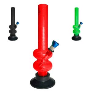 Bong Plastico Doble Burbuja 20 cm. Mix Color