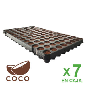Caja de Bandejas Plugin Pro 104 Alveolos (7 Bandejas) Coco