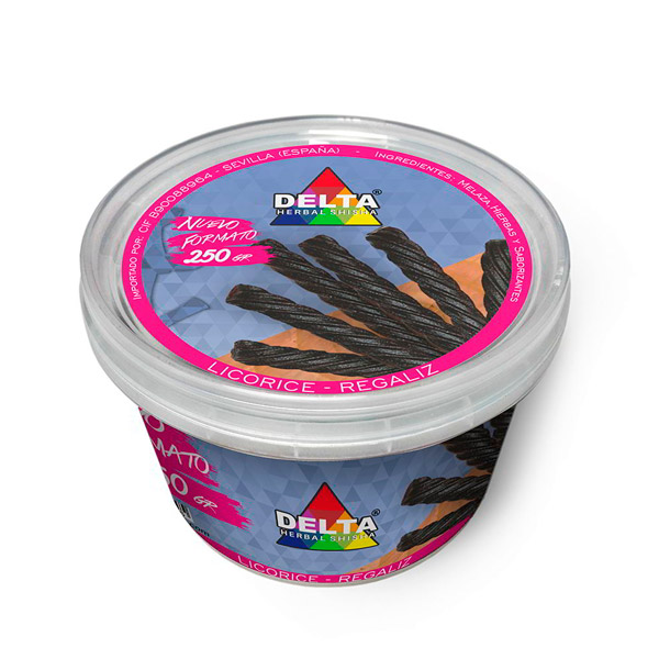 Delta Hierbas sin Nicotina 250 gr. Sabor Regaliz