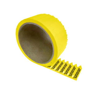 Etiqueta Pincho 17 x 80 mm. Personalizada Amarillo 100 u.