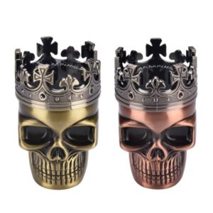Grinder Polinizador Metal King Skull 45x45x75 mm. Pack 2 ud.