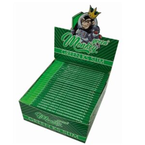Papel Monkey King Size Slim Color Green 50 ud.