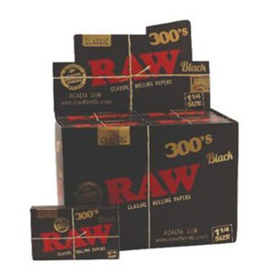 Papel Raw Black  1.1/4 Block 300 - 40 librillos