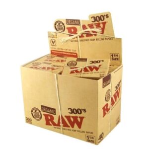 Papel Raw  Organic  1.1/4 Block 300 - 40 librillos