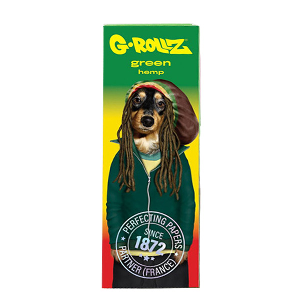 Papel de fumar G-Rollz 1.1/4 & Tips Reggae Organig Hemp 24 librillos