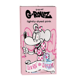 Papel de fumar G-Rollz 1.1/4 Tips & Tray Livin The Dream Pink 16 librillos
