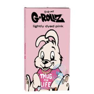 Papel de fumar G-Rollz 1.1/4 Tips & Tray Thug for Life Pink 16 librillos
