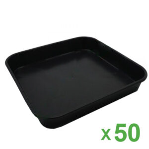 Plato Cuadrado 23x23 cm para Maceta de 11 lt. 50 ud.