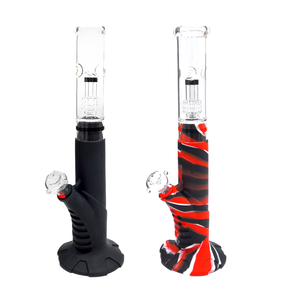 Bong Hard Silicone & Glass Percolator 40 cm. - Imagen 2