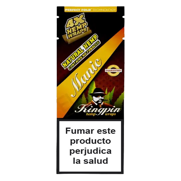 Blunts Kingpin Hemp Wraps Manic Mango ES 24x4 ud. - Imagen 2