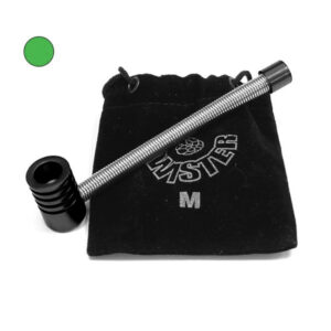 Pipa Metal Muelle Twister  M 10 cm. Green